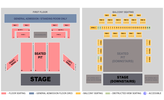 Seating Chart For House Of Blues Myrtle Beach Sc