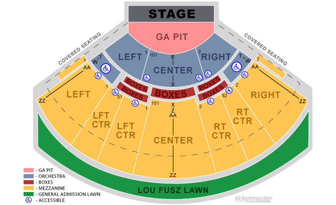 St Louis Verizon Amphitheater Seating Chart