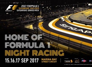 FORMULA 1 SINGAPORE AIRLINES SINGAPORE GRAND PRIX Tickets ...