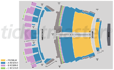 Crown Theatre Perth Seating Chart