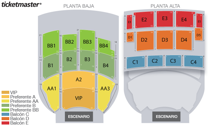 Seating Chart: Metropolitan vip