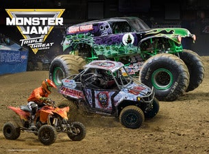 Monster Jam Triple Threat Series in Hamilton promo photo for FirstClass Group presale offer code