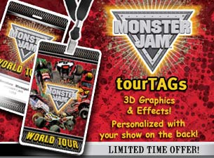 Monster Jam 2016 - Official Tourtags presale information on freepresalepasswords.com