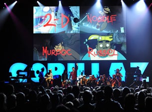 Gorillaz in Seattle promo photo for Live Nation Mobile App presale offer code