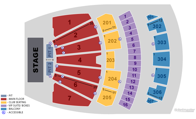 Dodge Theater Seating Chart