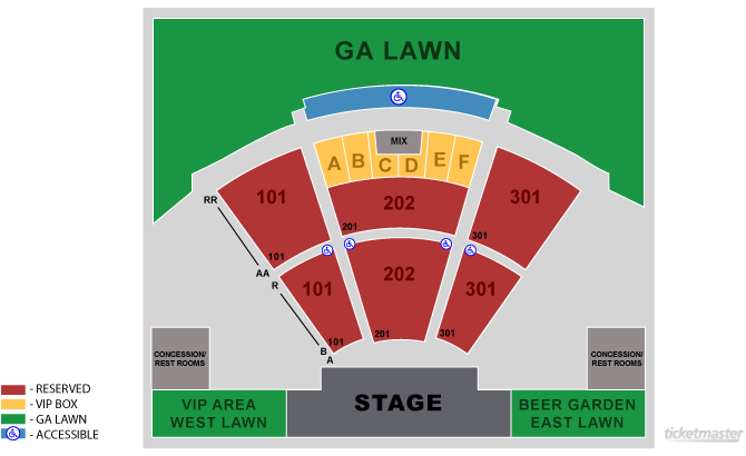Ava Amphitheater Seating Chart