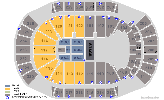 Gila River Arena Seating Chart