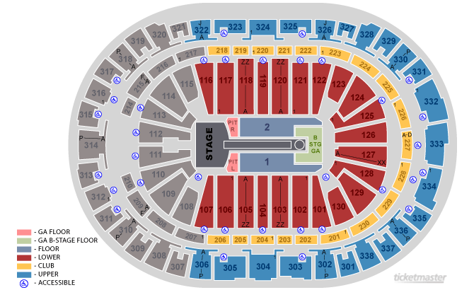 Taylor Swift Gillette Seating Chart