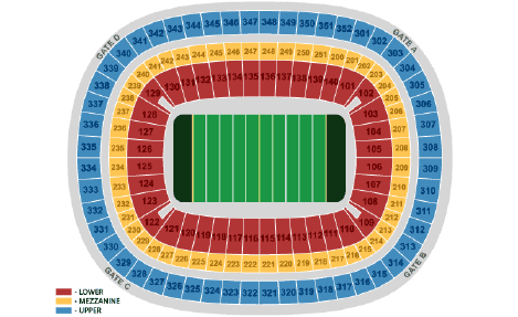 Row Seat Number Jones At&t Stadium Seating Chart