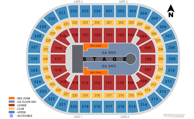 Acc Seating Chart U2 Concert