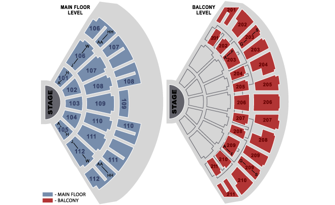 Rosemont Theatre Seating Chart Rows