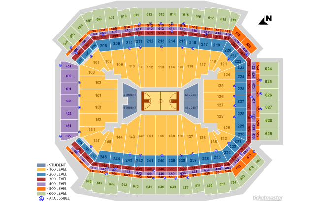 2015 Final Four Seating Chart