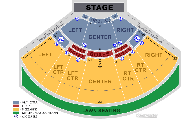 Hollywood Casino Amphitheatre Chicago Il Tinley Park Il Seating Chart