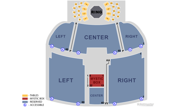 Mystic Lake Casino Hotel Seating Chart