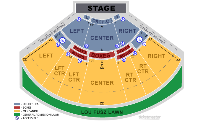 Verizon Wireless Amphitheater Seating Chart St Louis