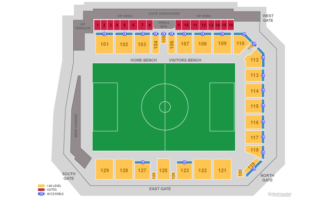 Railhawks Seating Chart