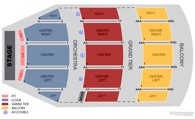 Selena Auditorium Seating Chart