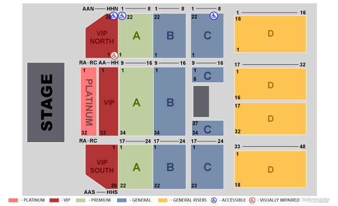 Seating Chart At Winstar Casino