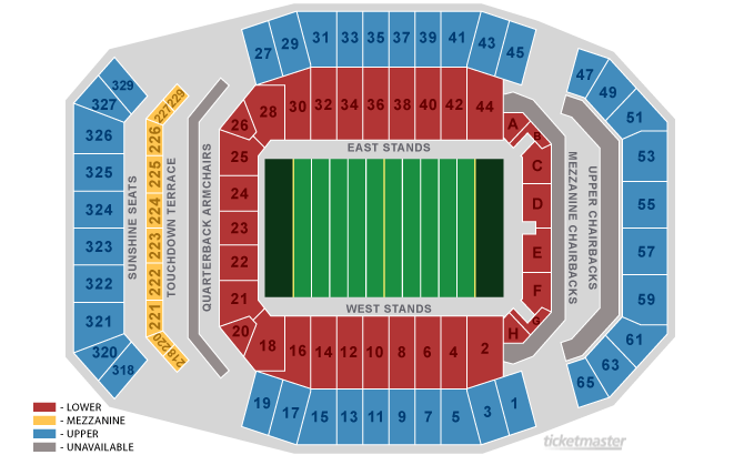 Florida Gators Football Stadium Seating Chart