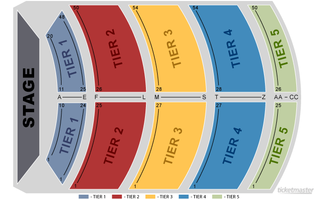 City National Grove Seating Chart