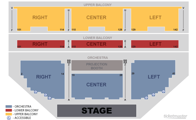 Ace Theater Seating Chart