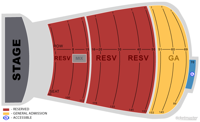 Red Rocks Seating Chart