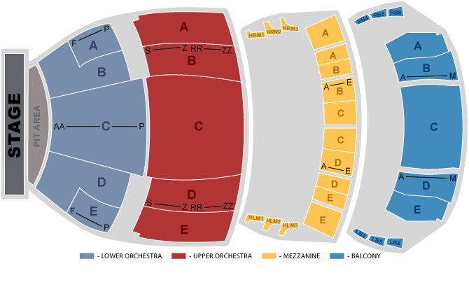 Buell Theater Seating Chart View
