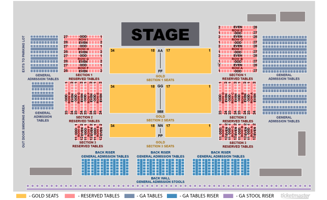 Hampton Casino Seating Chart