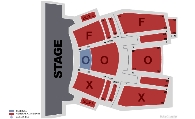 Foxwoods Grand Theater Seating Chart