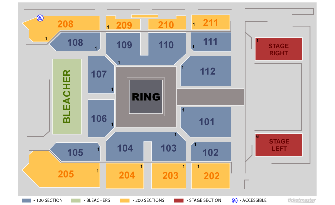 Sands Event Center Seating Chart