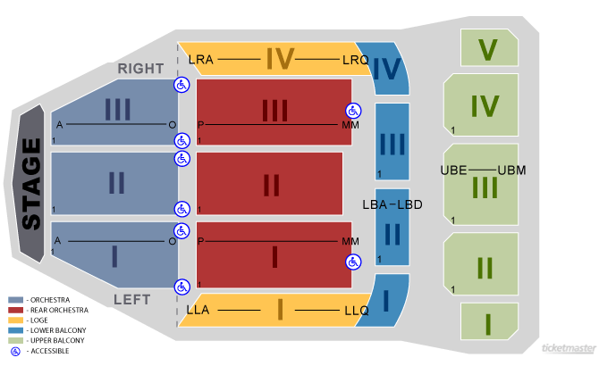 Seating Chart Thalia Mara Hall