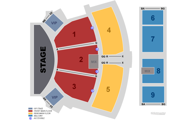 Westgate International Theater Seating Chart