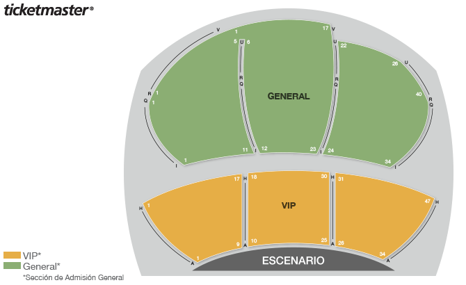 Mapa: General VIP