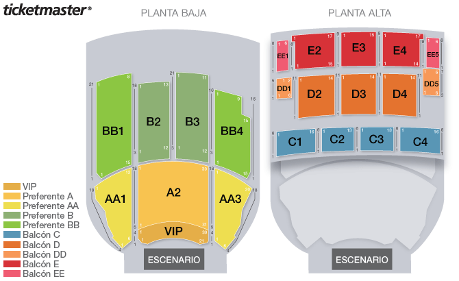 Mapa: VIP A2