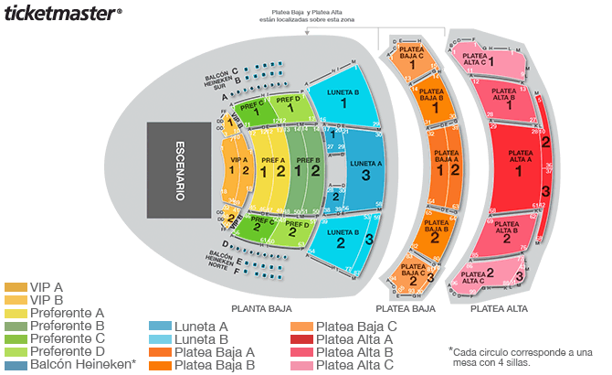 Mapa: Auditorio Pabellon M VIP A