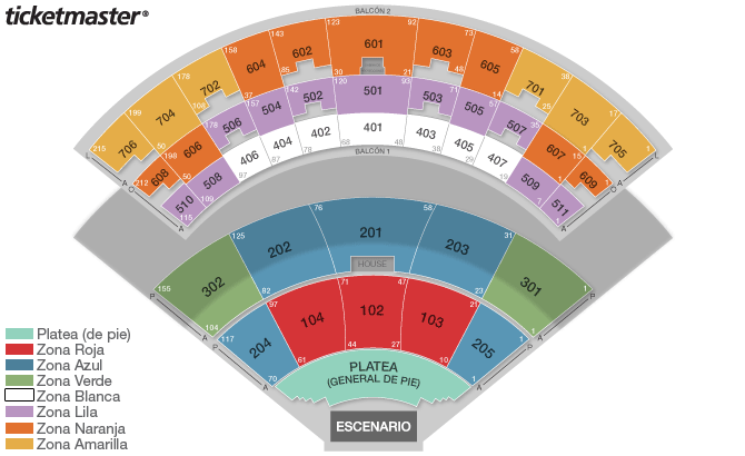 Mapa: Auditorio Telmex Platea