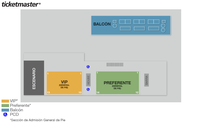 Mapa: Foro DiDi VIP Balcon I