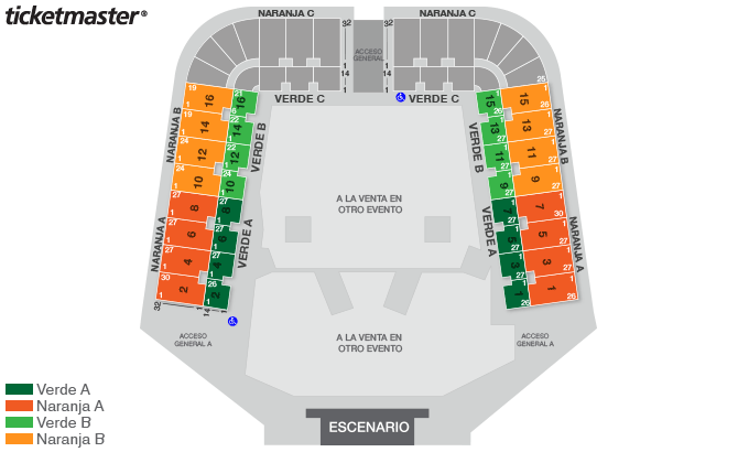 Mapa: Tame Impala Grada Norte y Sur