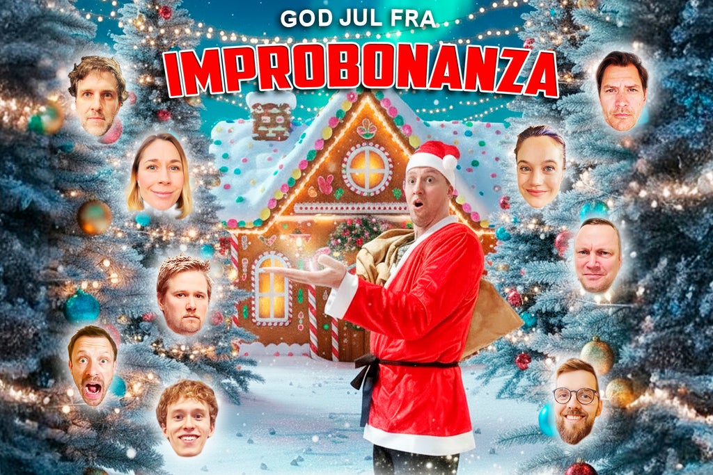 God jul fra alle oss i Improbonanza show poster