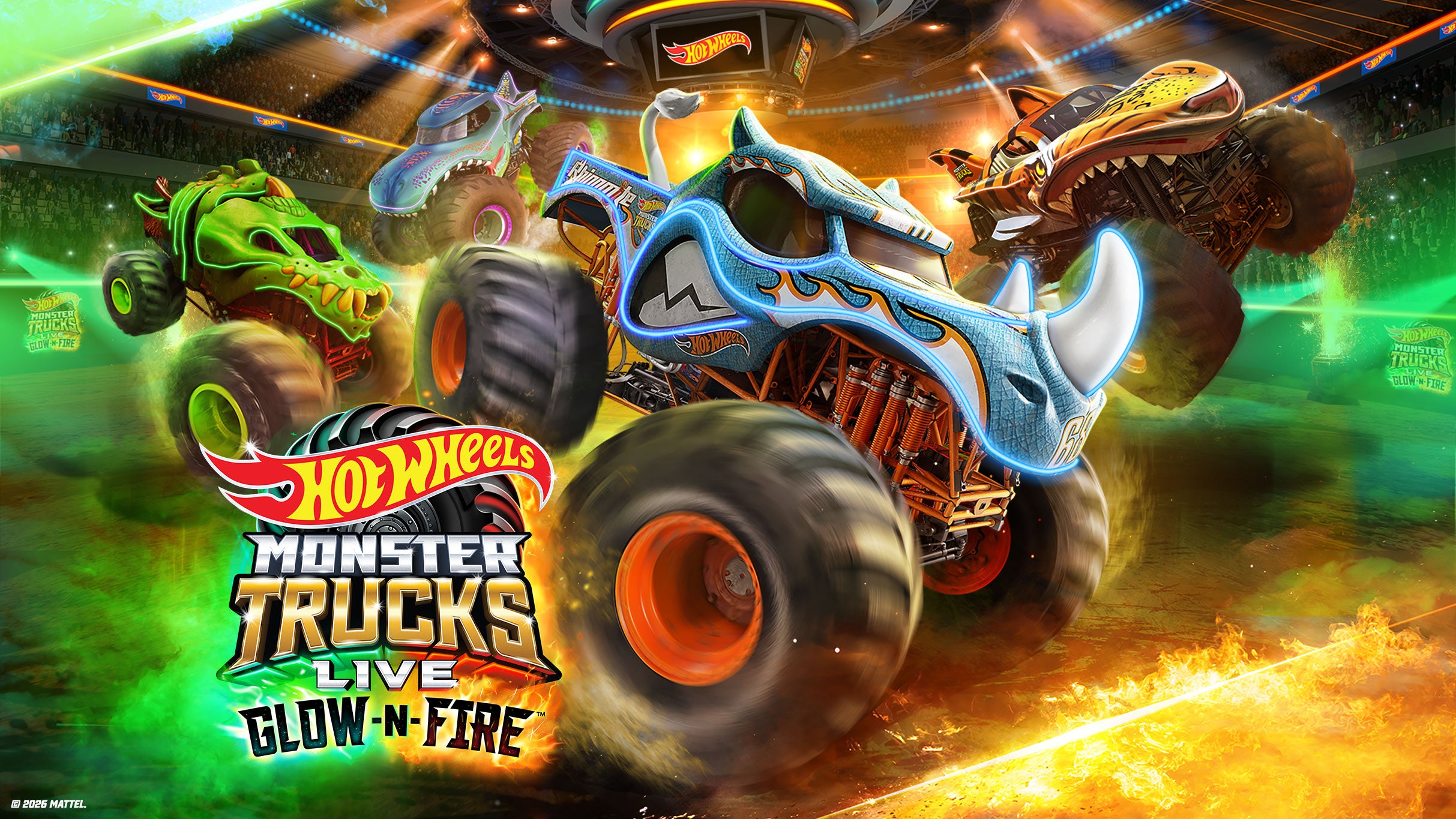 Image of Hot Wheels Monster Trucks Live Glow-N-Fire