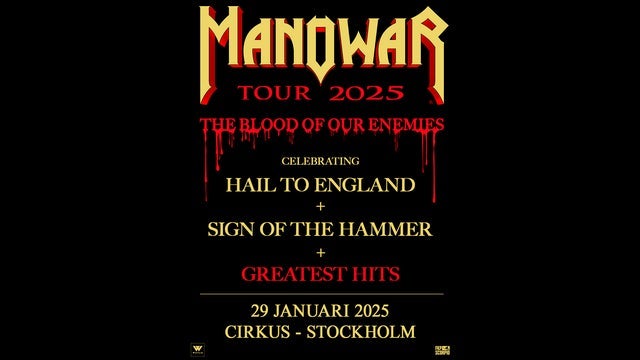 Manowar i Cirkus, Stockholm 29/01/2025