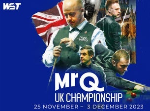 MrQ UK Championship Snooker - All Day Seating Plan York Barbican