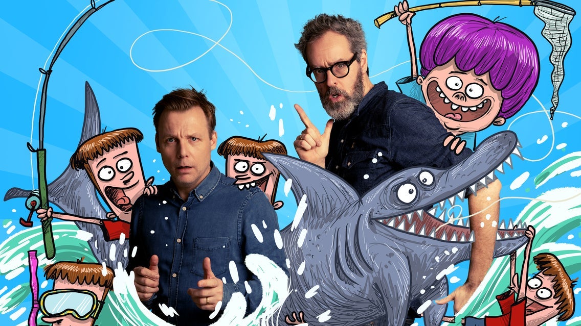 MUGGE OG FEMLINGERNE – OG HAJEN PÅ TRAMPOLINEN! event image