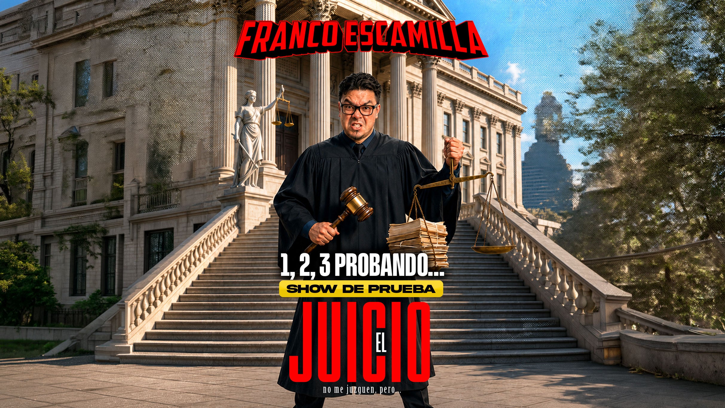Franco Escamilla 1,2,3 Probando Nuevo Show: El Juicio