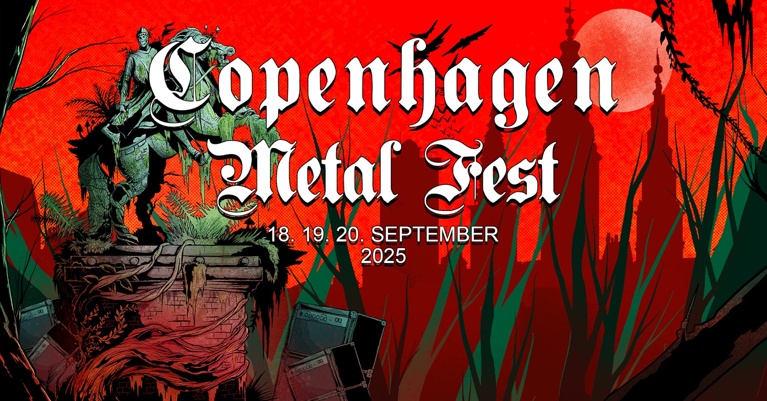 COPENHAGEN METAL FEST 2025 - 3-dagsbillet d. 18. ,19. & 20. sep.