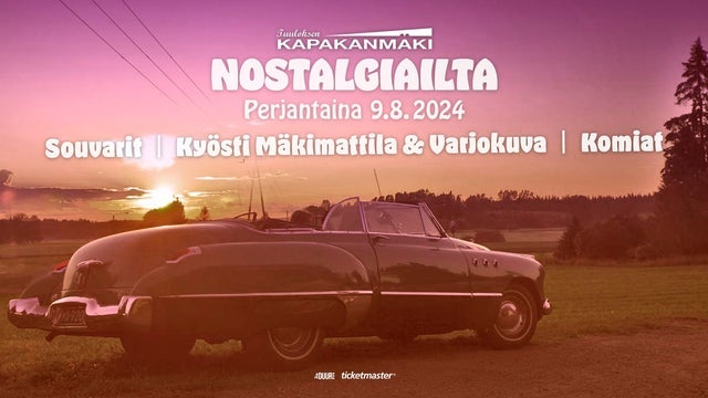 NOSTALGIAILTA paikkakunnalla Kapakanmäki, Tuulos 09/08/2024