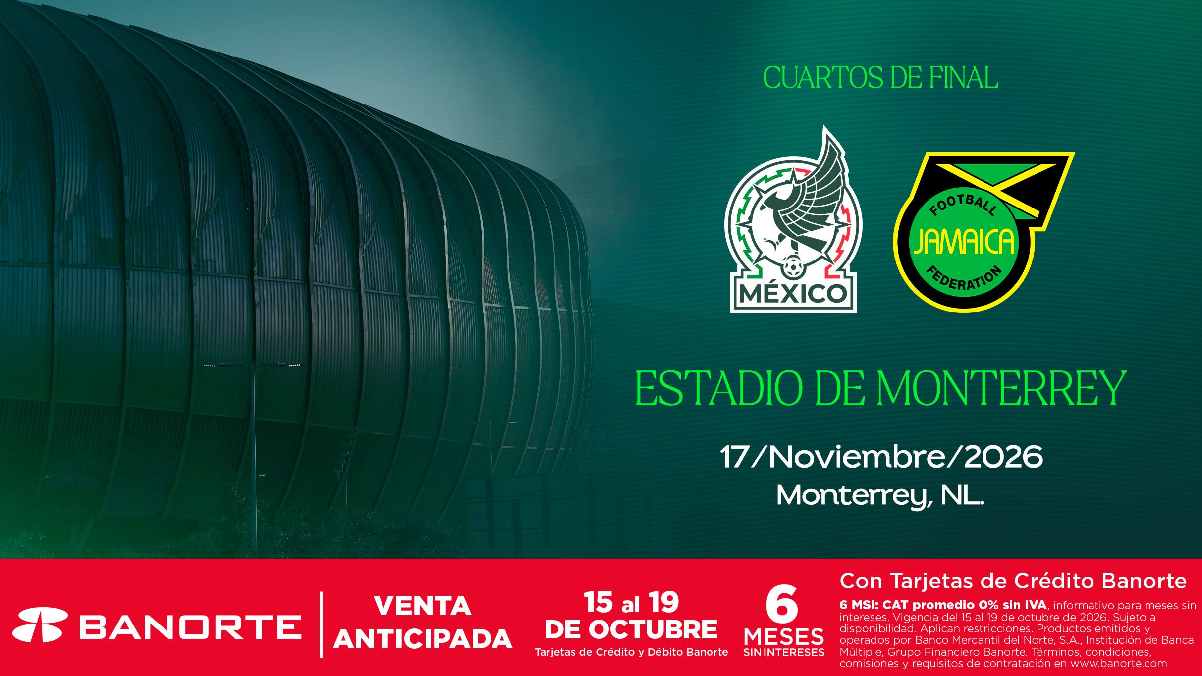 México v. Jamaica CF - CONCACAF Nations League - Premium - Deportes en Monterrey