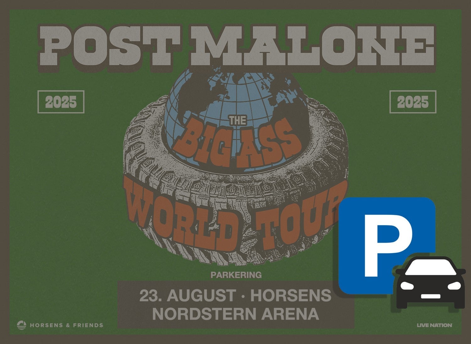 P4 (Nordre Strandvej)  - Parkering Post Malone 23. august 2025