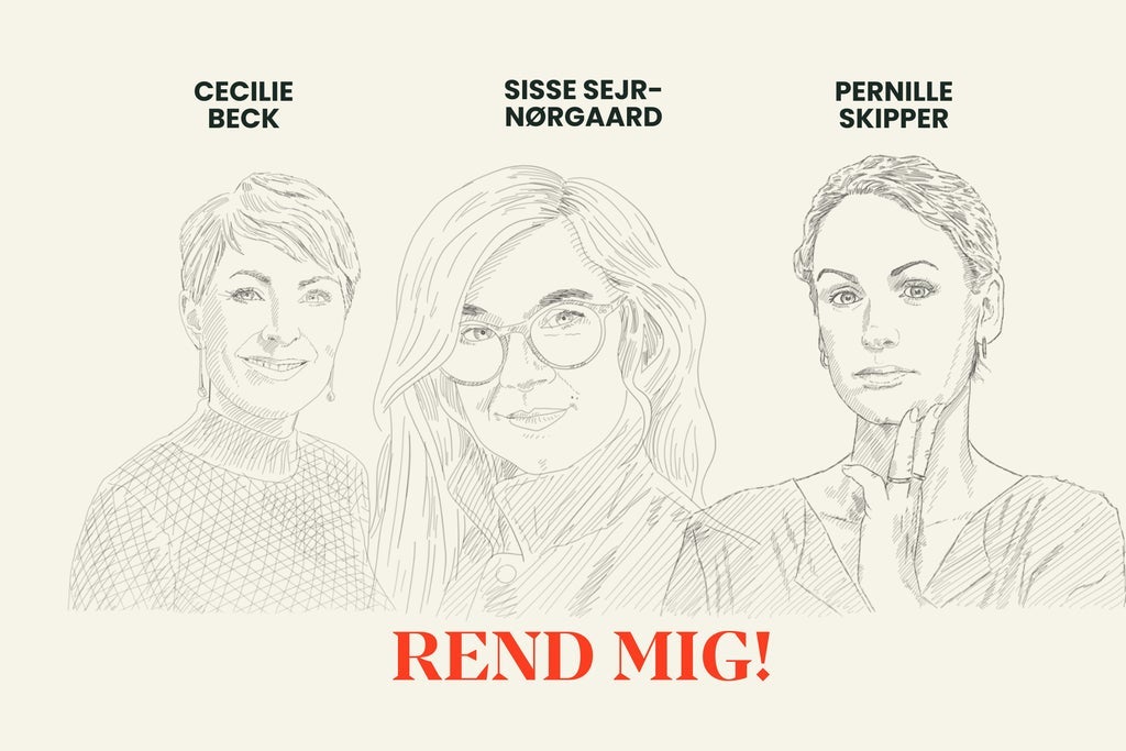 Pernille Skipper & Cecilie Beck råber REND MIG!! show poster