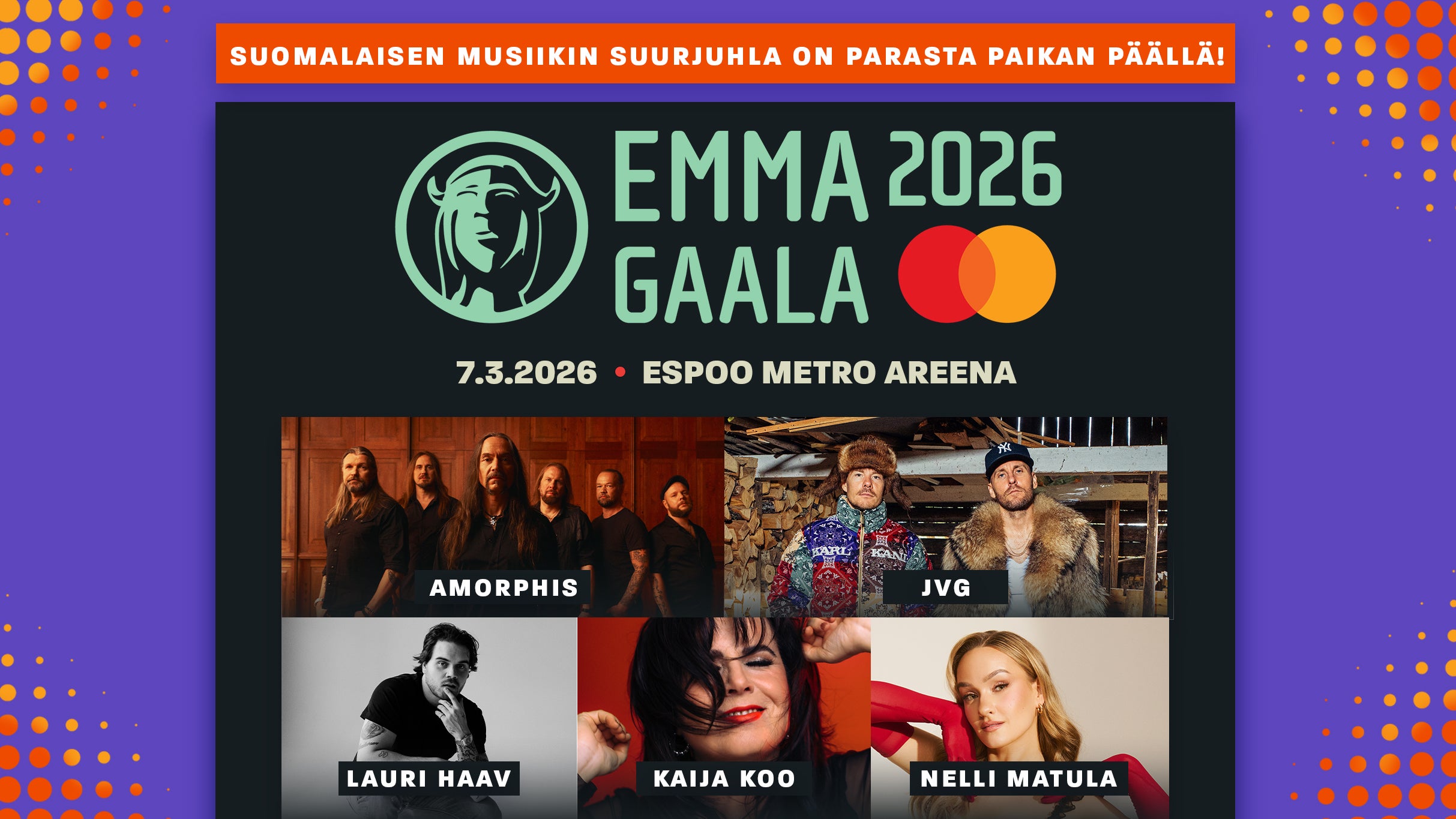 EMMA GAALA 2026 - VIP-PAKETIT